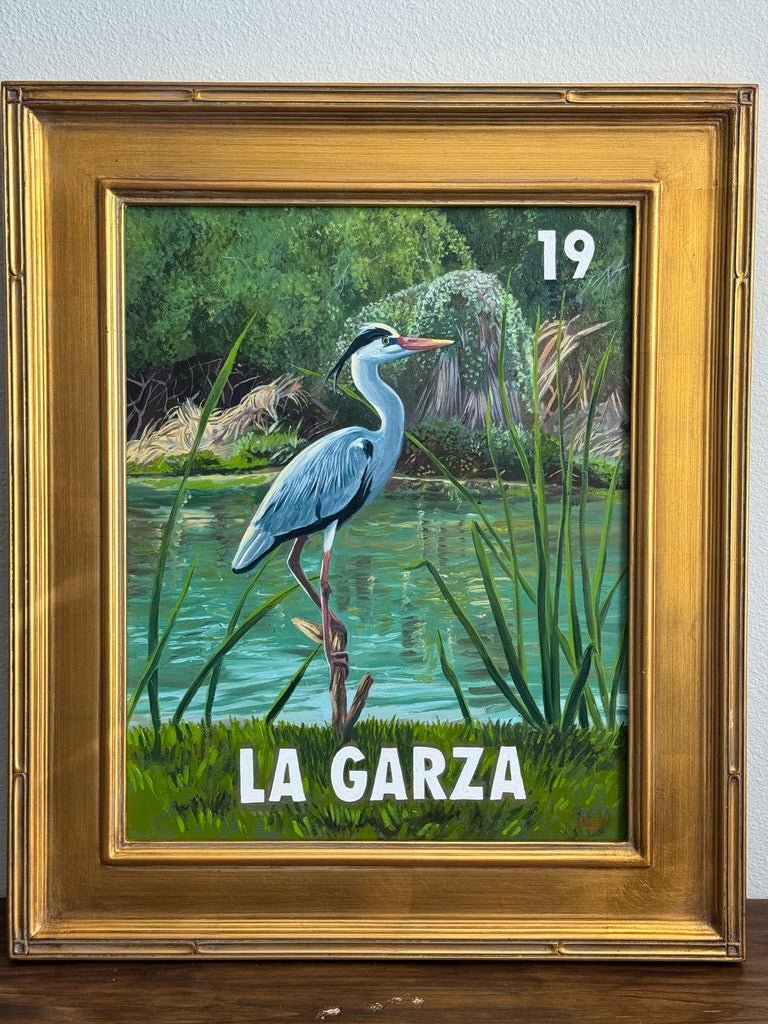 La Garza (19), a Painting by Leslie De Leon, presented by Western Gallery
