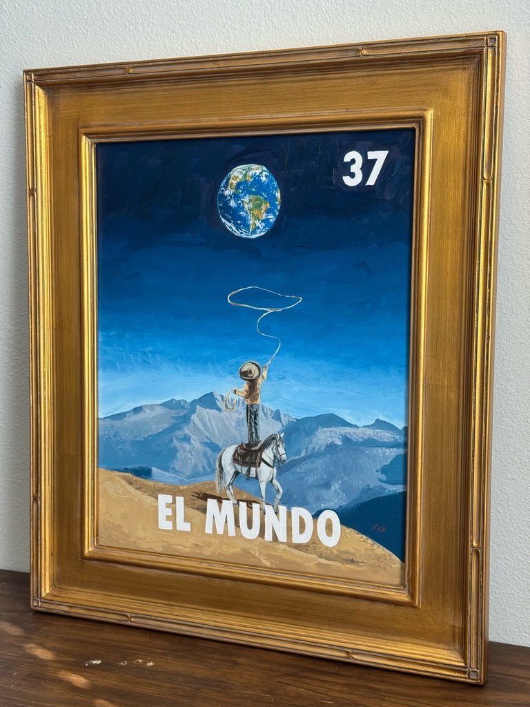 El Mundo (37), a Painting by Leslie De Leon, presented by Western Gallery