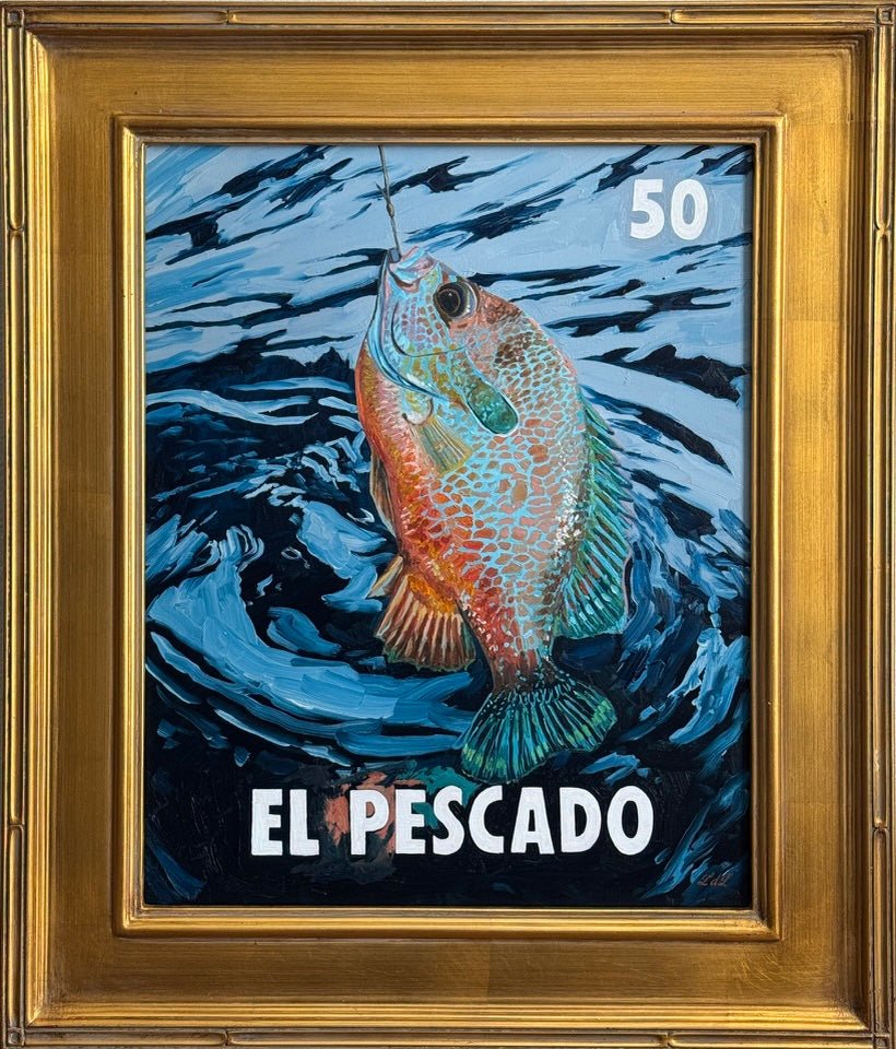 El Pescado (50), a Painting by Leslie De Leon, presented by Western Gallery
