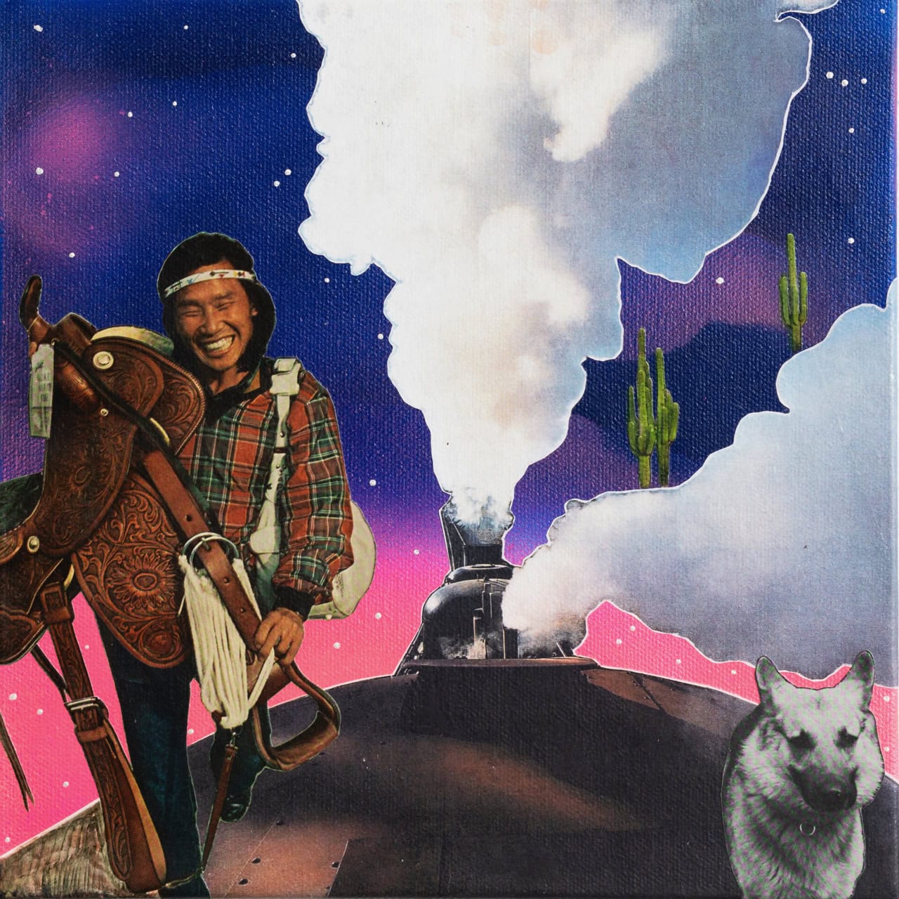 Western Express a Collage by Vanessa Compton, presented by Western Gallery