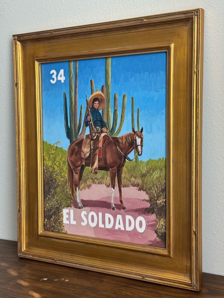 El Soldado (34), a Painting by Leslie De Leon, presented by Western Gallery