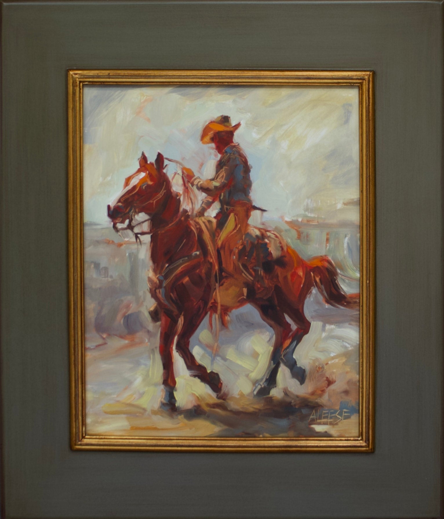 Lane a Painting by Alice Leese, presented by Western Gallery