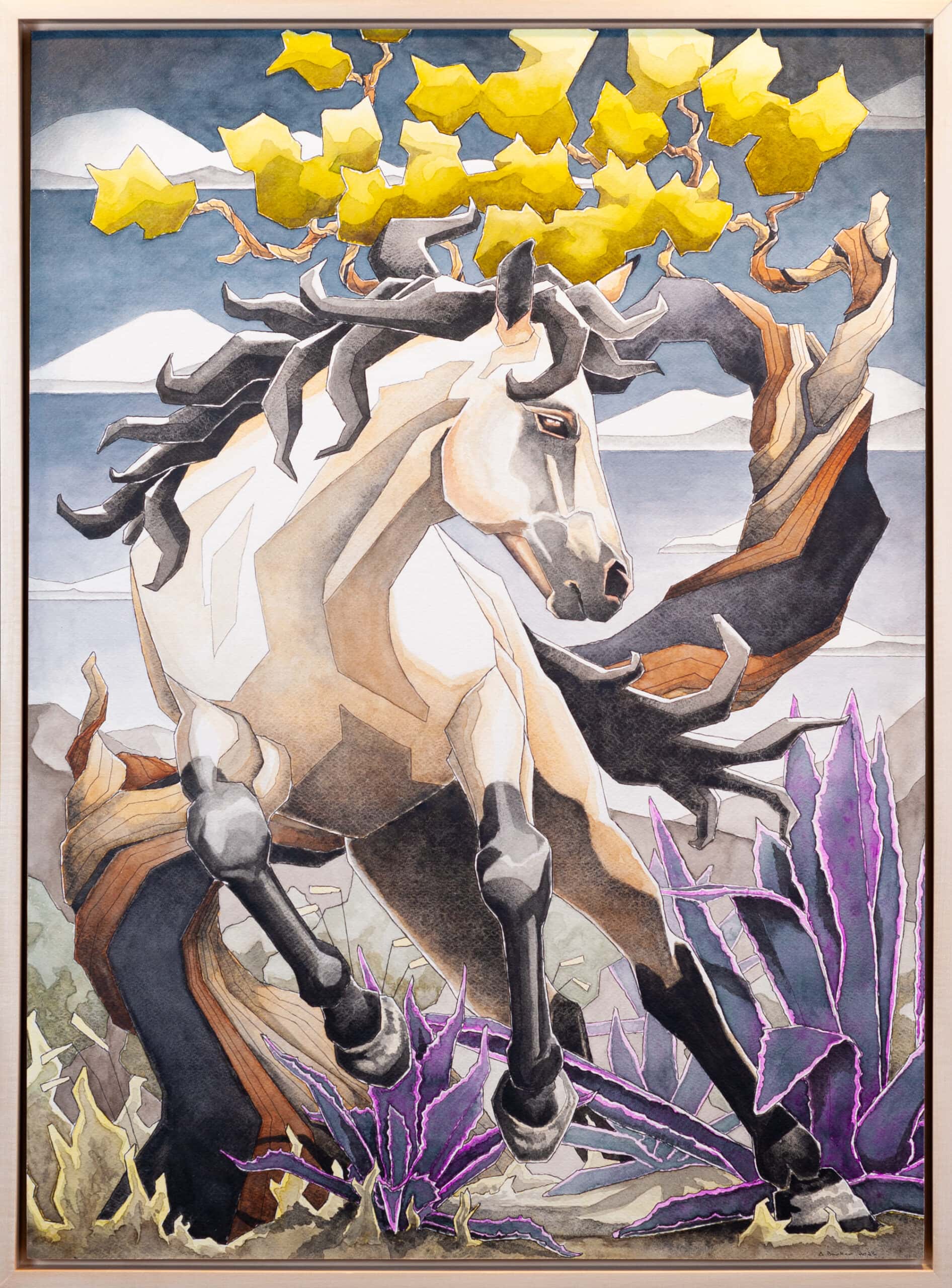 Buckskin a Painting by Andrew Barker, presented by Western Gallery