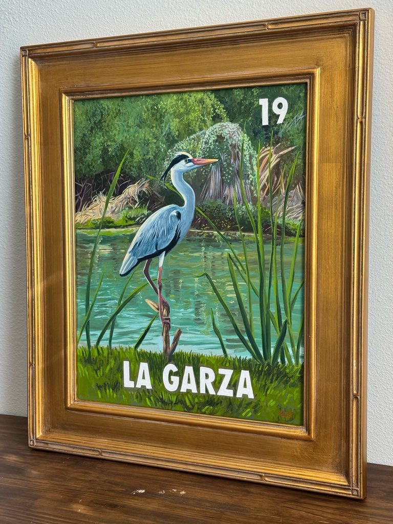 La Garza (19), a Painting by Leslie De Leon, presented by Western Gallery