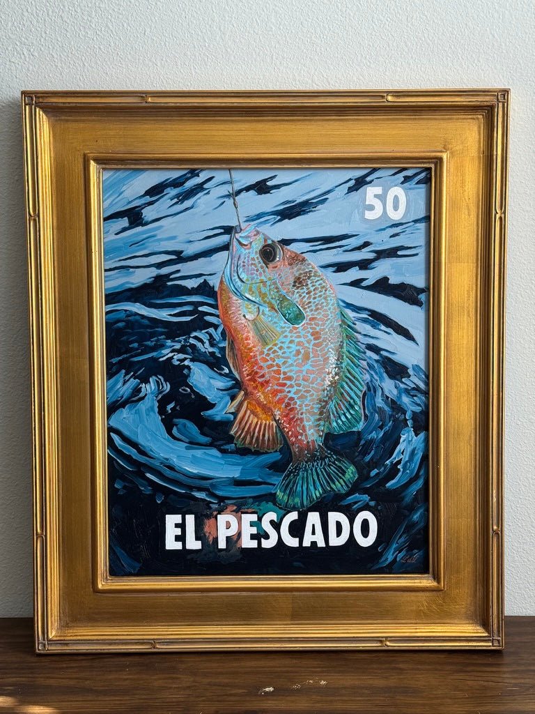 El Pescado (50), a Painting by Leslie De Leon, presented by Western Gallery