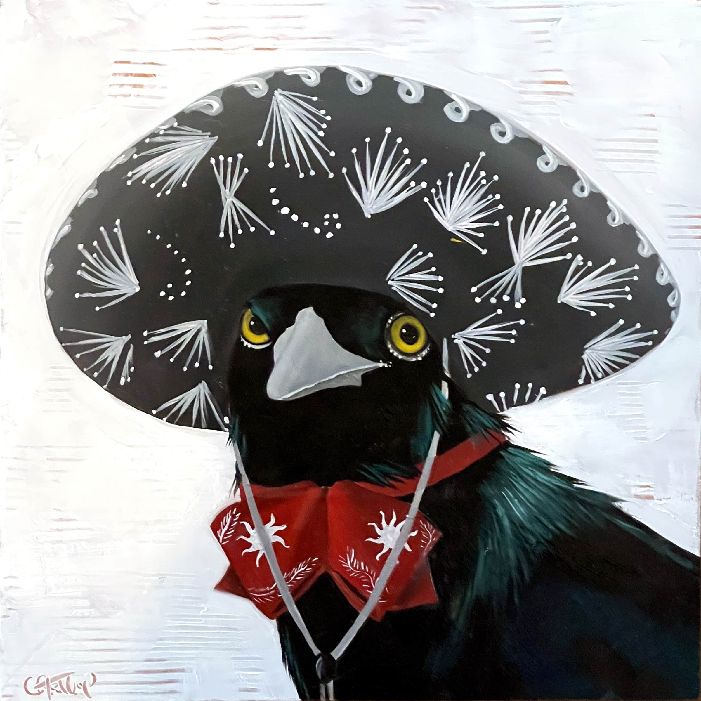 Little Musician a Painting by Christy Stallop, presented by Western Gallery