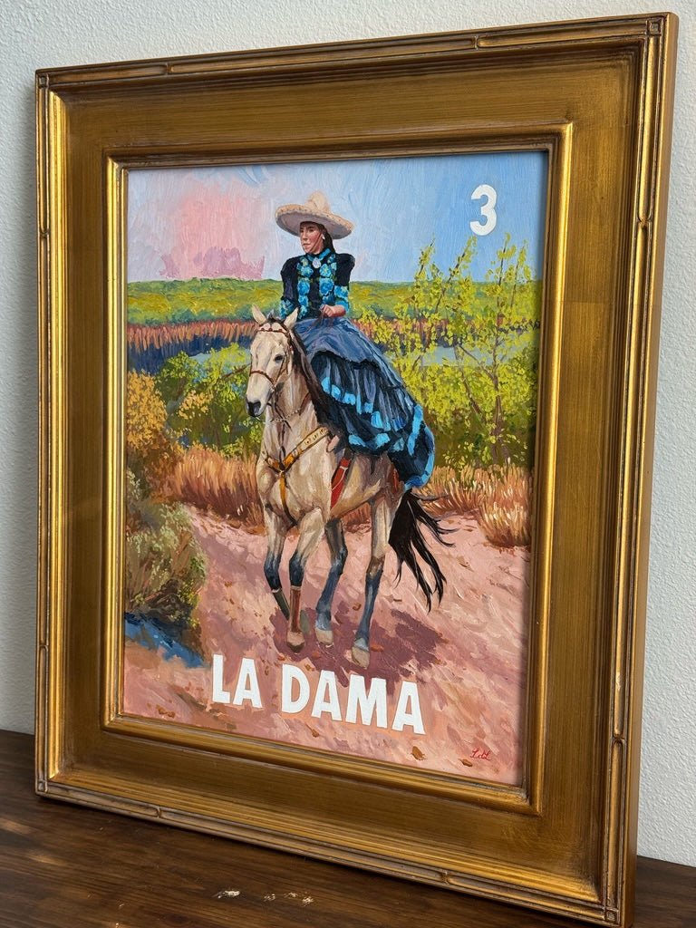 La Dama (3), a Painting by Leslie De Leon, presented by Western Gallery