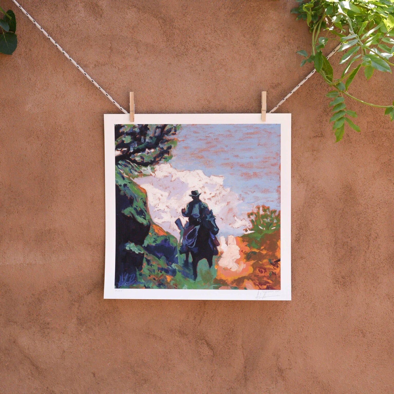 Greenin’ Up a Print by GL Richardson, presented by Western Gallery