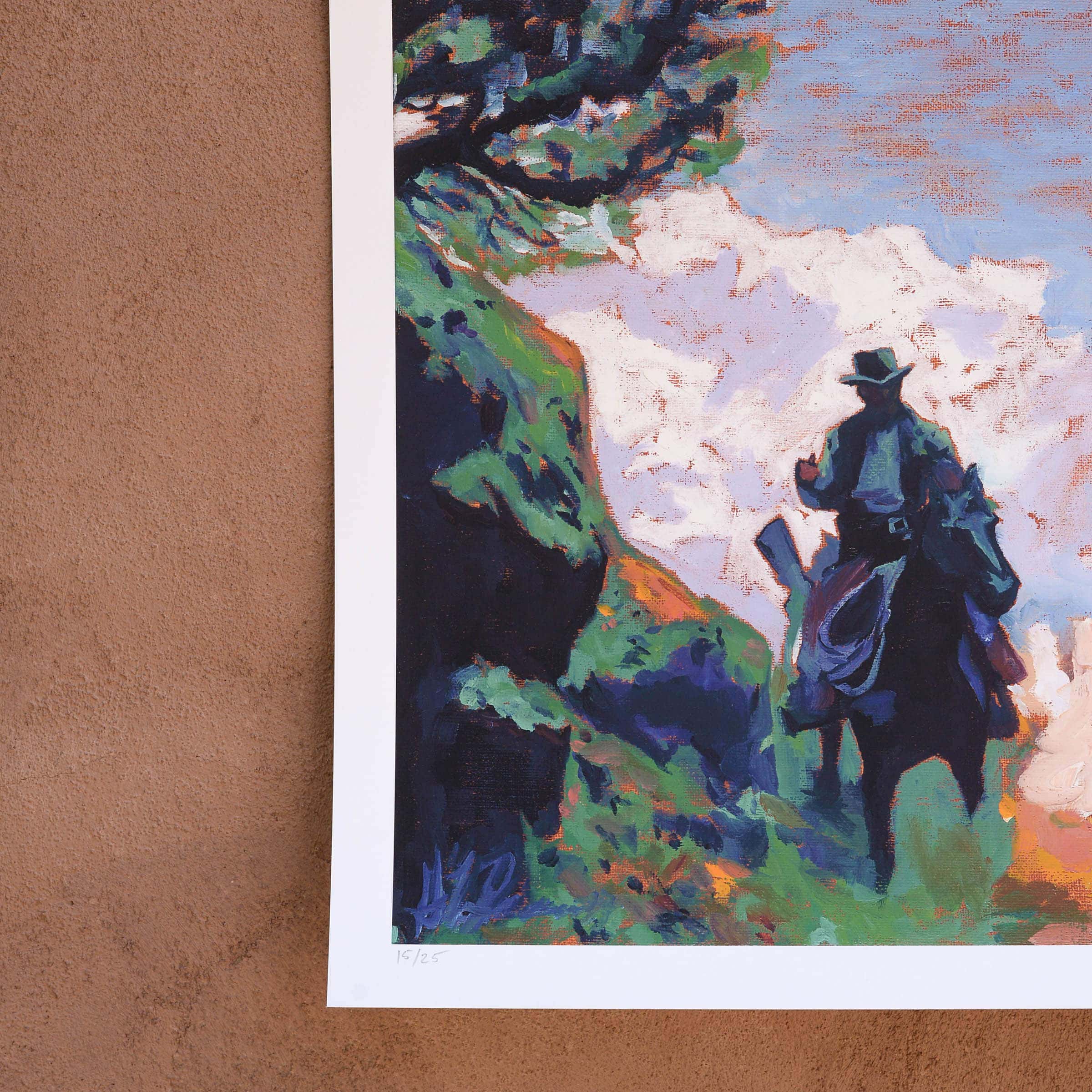 Greenin’ Up a Print by GL Richardson, presented by Western Gallery