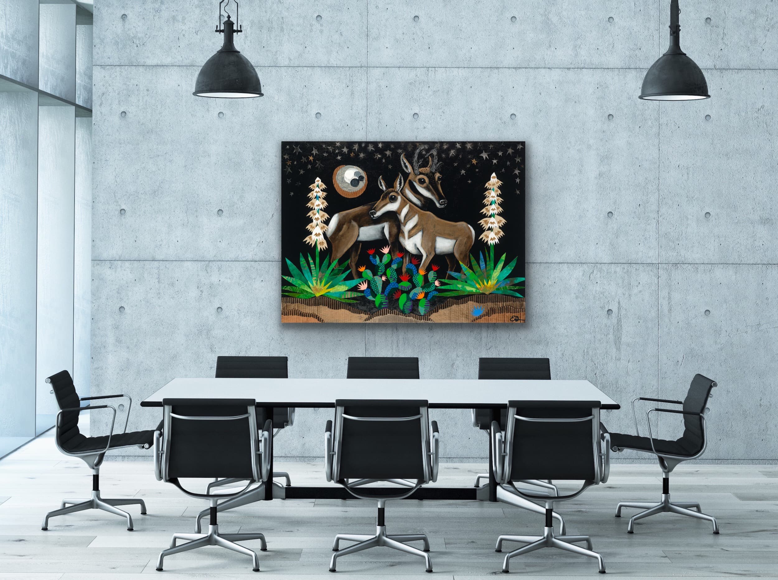 Los Cariños a Painting by Elizabeth Dryden, presented by Western Gallery