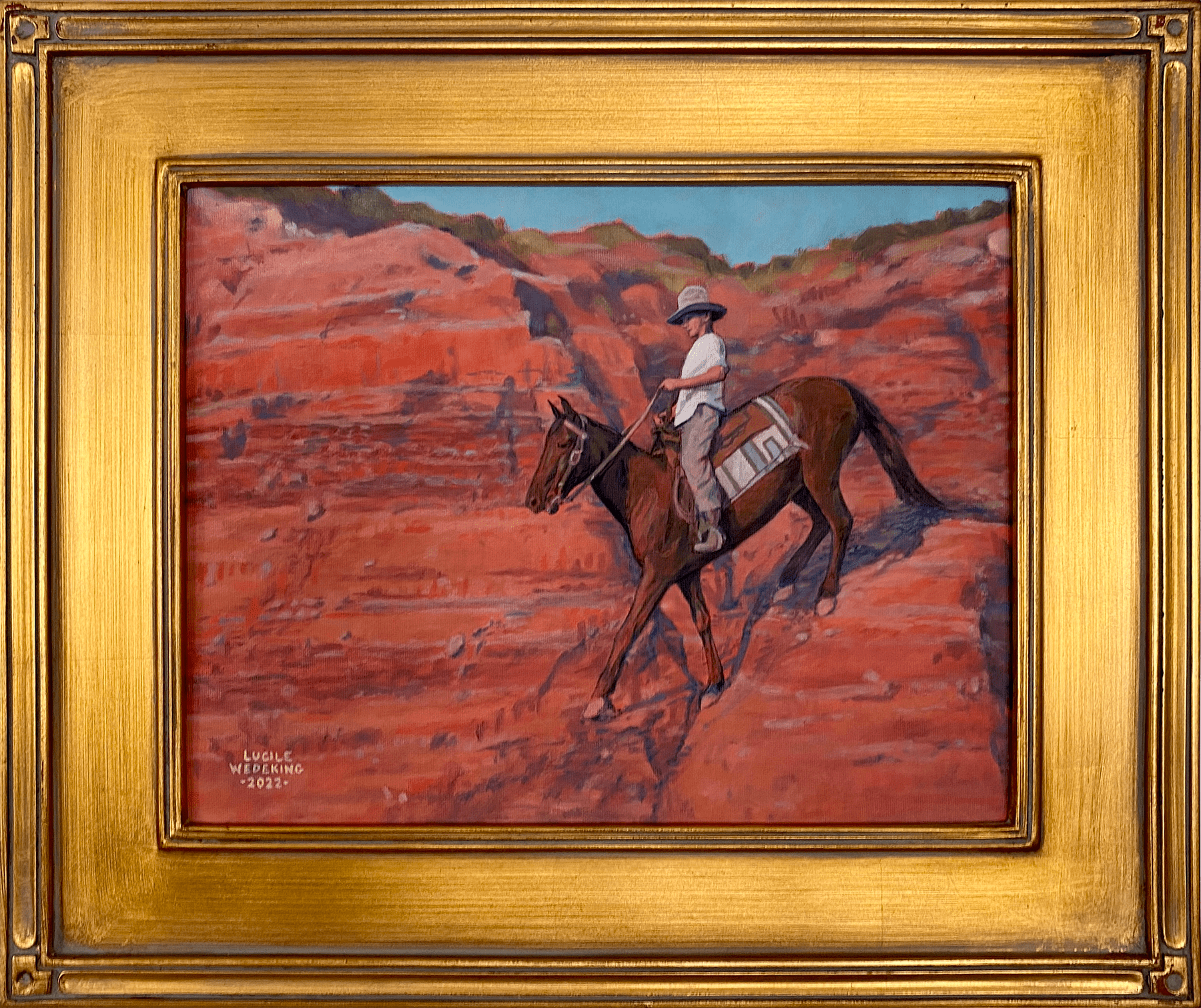 Scandalous Cliffs a Painting by Lucile Wedeking, presented by Western Gallery