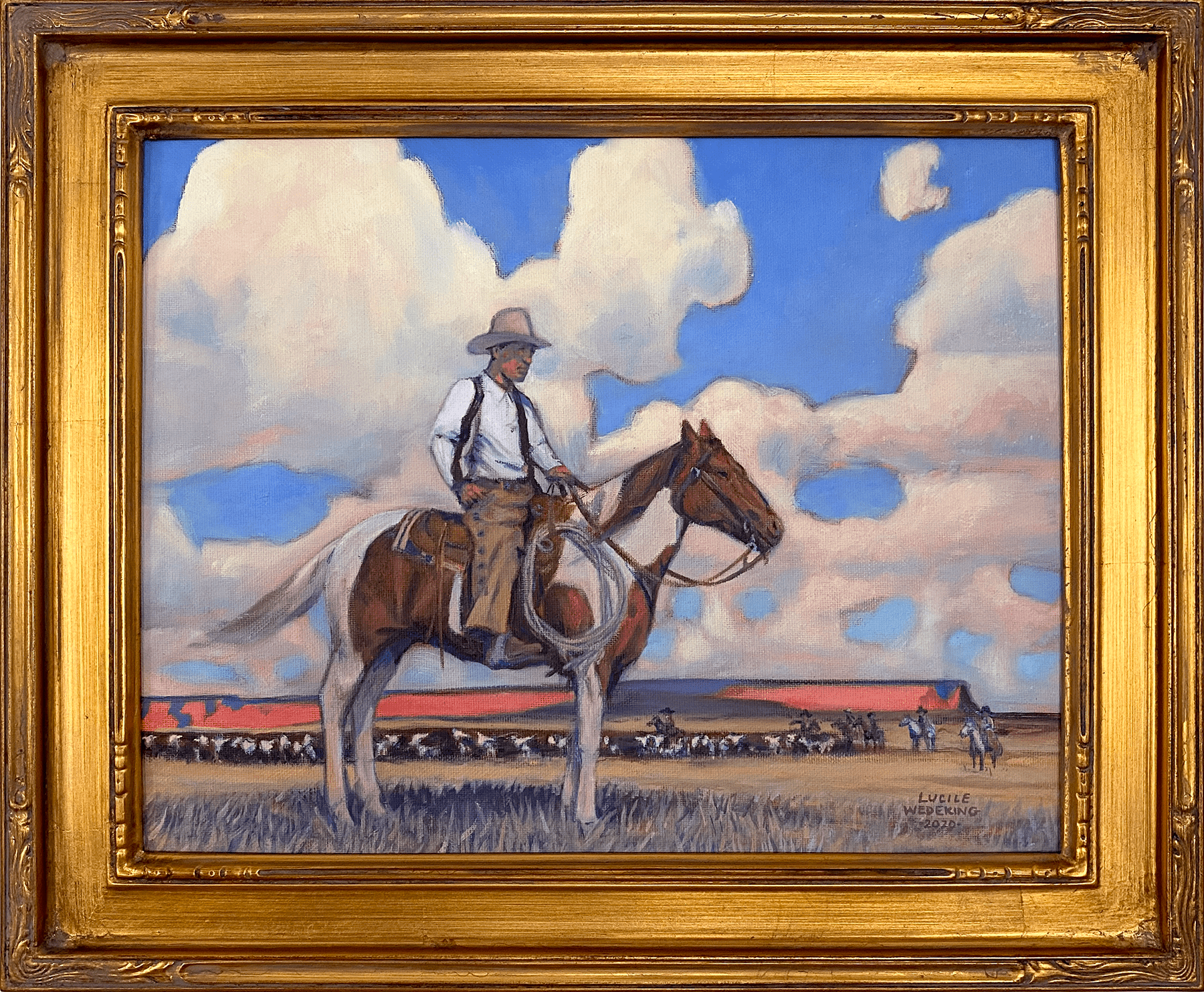 Scandalous John a Painting by Lucile Wedeking, presented by Western Gallery