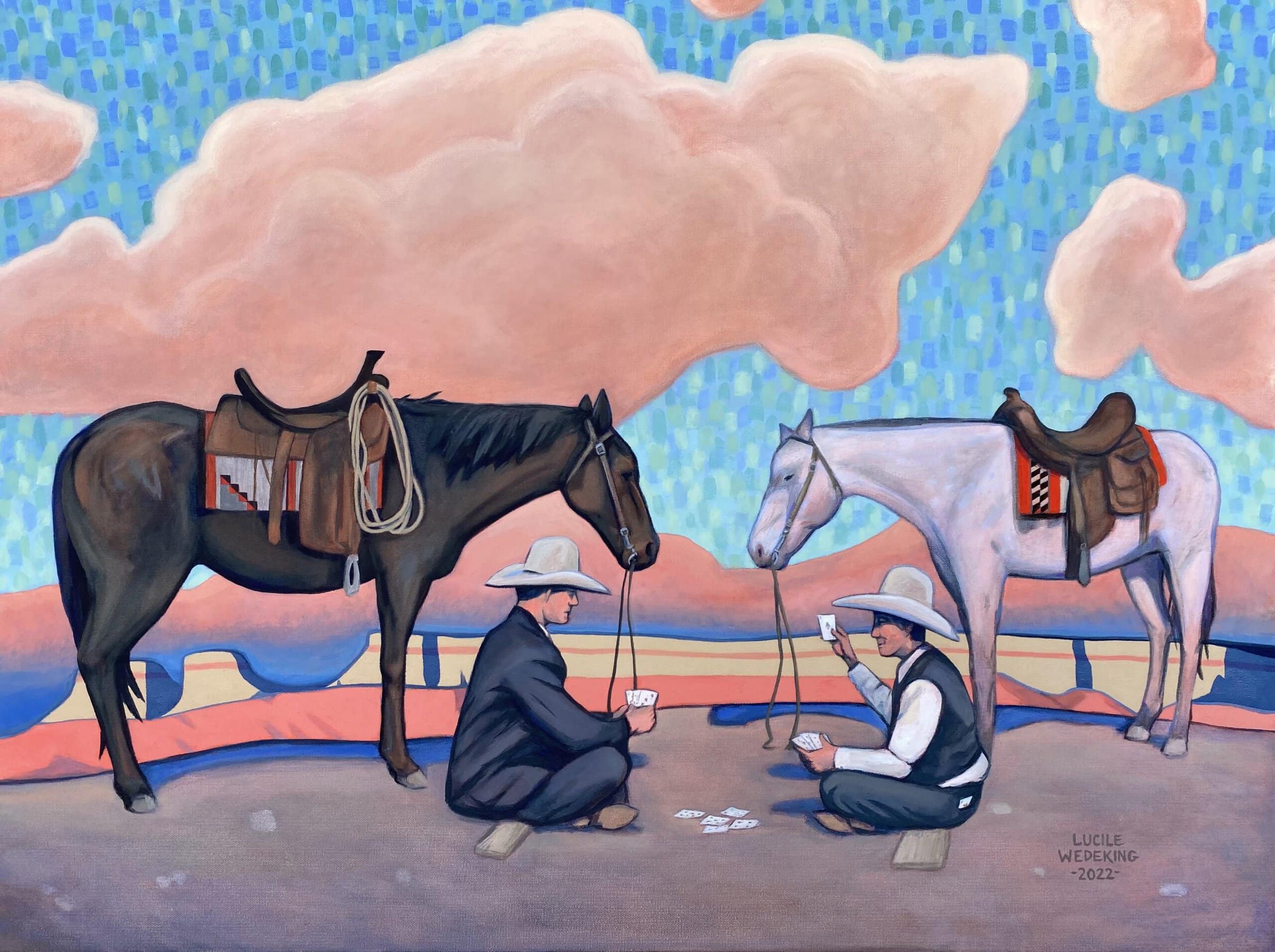 Yarning a Painting by Lucile Wedeking, presented by Western Gallery