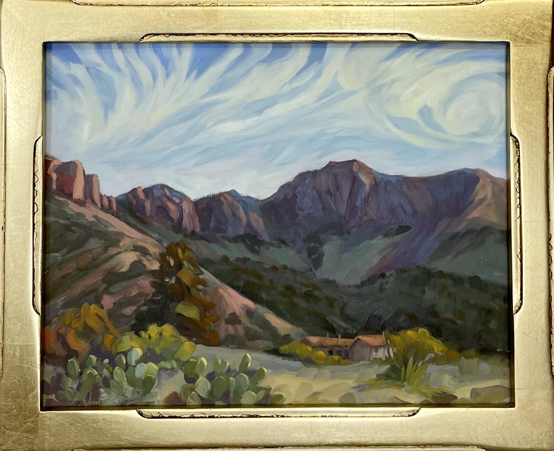 Chisos Basin a Painting by Alice Leese, presented by Western Gallery