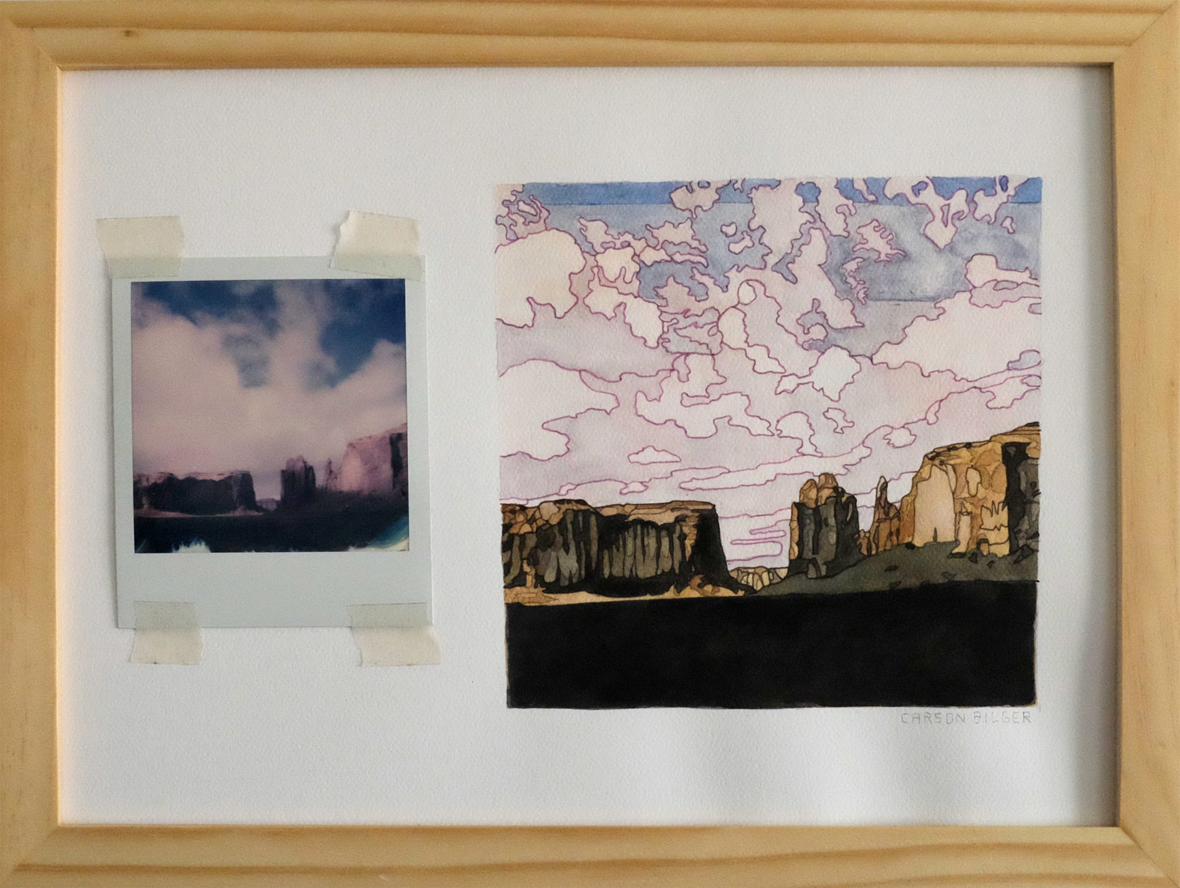 Rain God Mesa a Painting by Carson Bilger, presented by Western Gallery