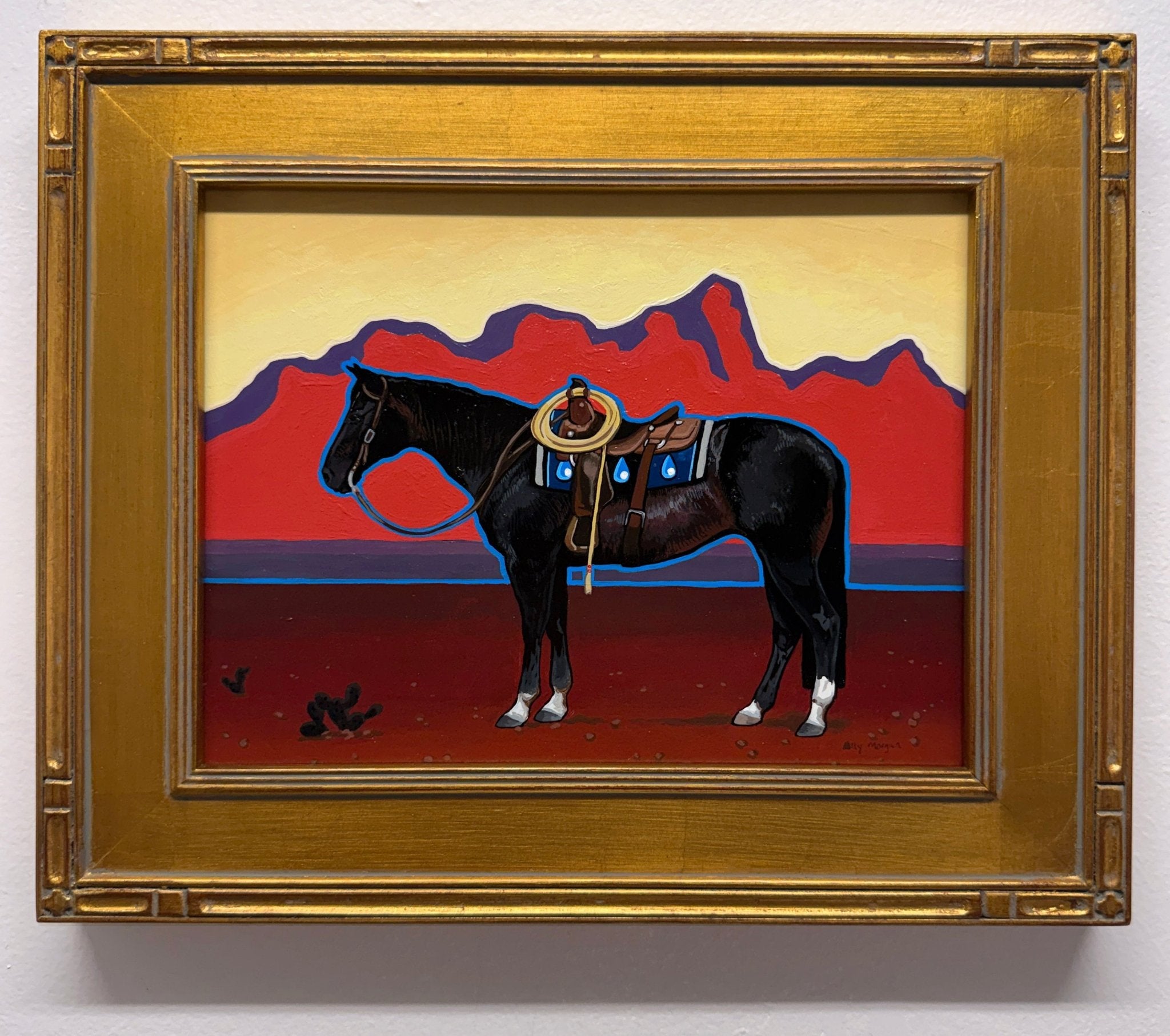 Desert Shadows, a Painting by Ally Morgan, presented by Western Gallery