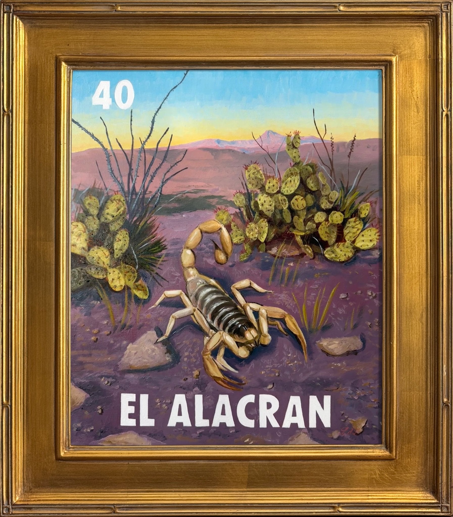 El Alacran (40), a Painting by Leslie De Leon, presented by Western Gallery