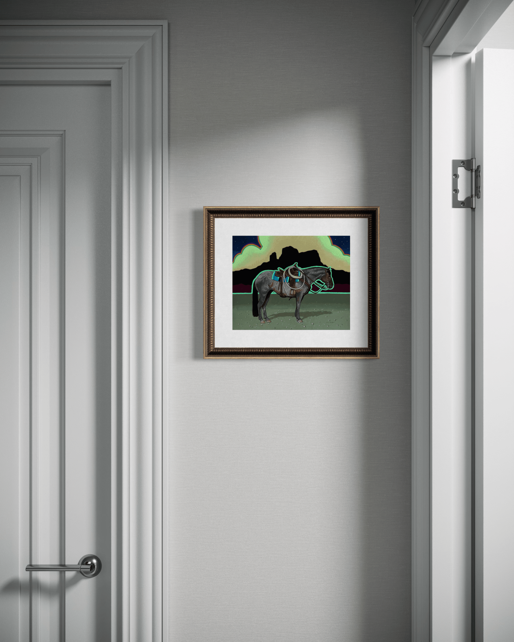 Is It Safer in the Dark, a Print by Ally Morgan, presented by Western Gallery