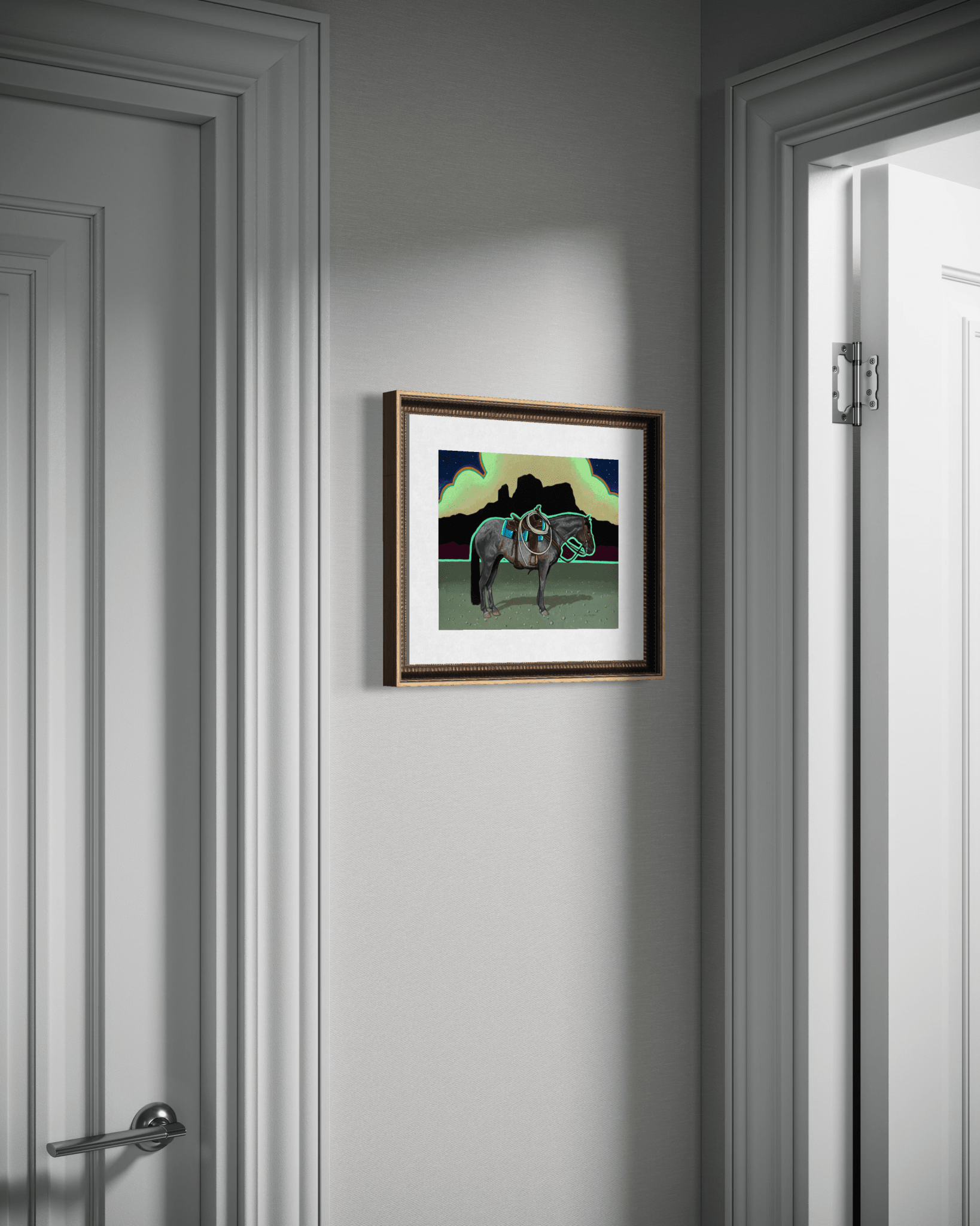 Is It Safer in the Dark, a Print by Ally Morgan, presented by Western Gallery