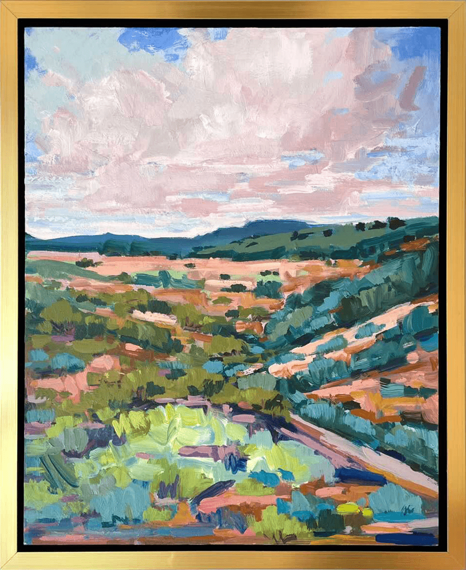 Meet Me at the Top of the Hill a Painting by Chanel Kreuzer, presented by Western Gallery