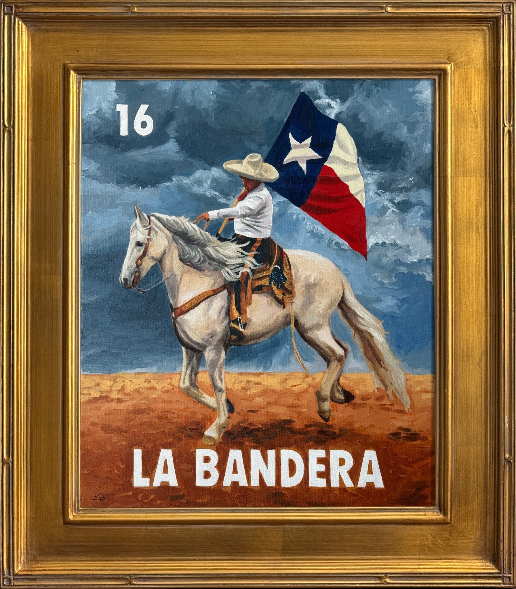 La Bandera (16), a Painting by Leslie De Leon, presented by Western Gallery