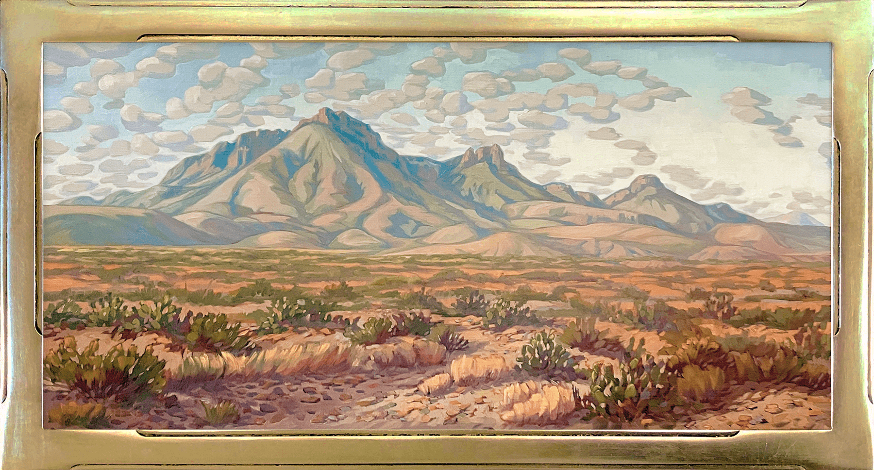 Chisos Mountains a Painting by Alice Leese, presented by Western Gallery
