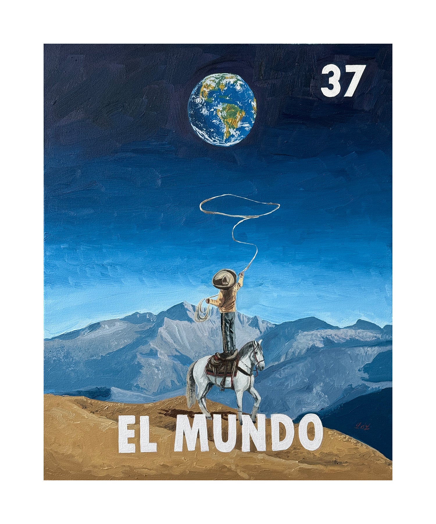 El Mundo (37) Fine Art Print, a Print by Leslie De Leon, presented by Western Gallery