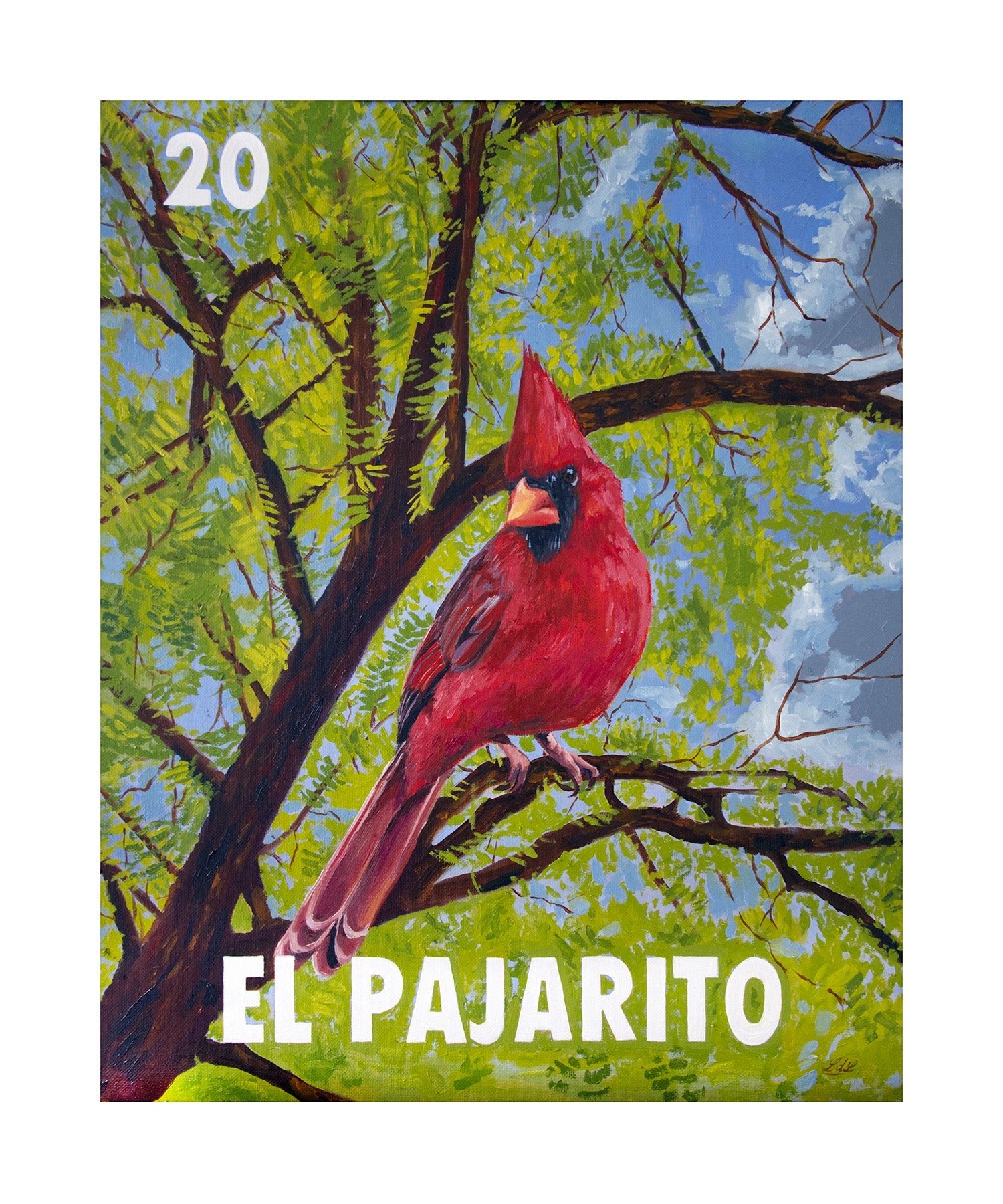 El Pajarito (20) Fine Art Print, a Print by Leslie De Leon, presented by Western Gallery