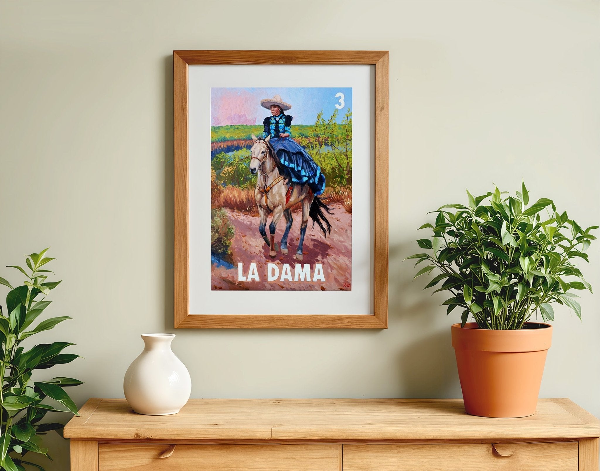 La Dama (3) Fine Art Print, a Print by Leslie De Leon, presented by Western Gallery
