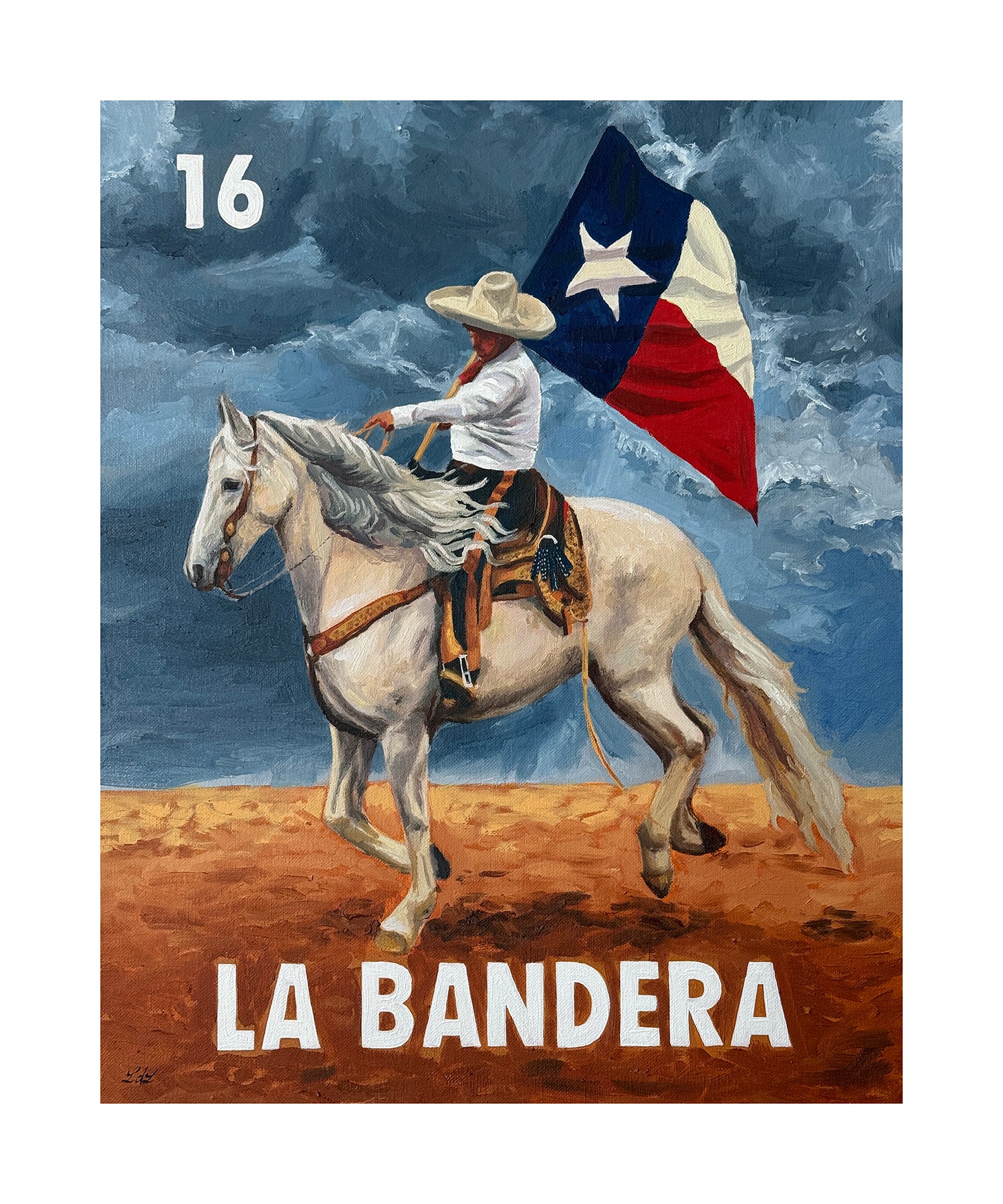 La Bandera (16) Fine Art Print, a Print by Leslie De Leon, presented by Western Gallery