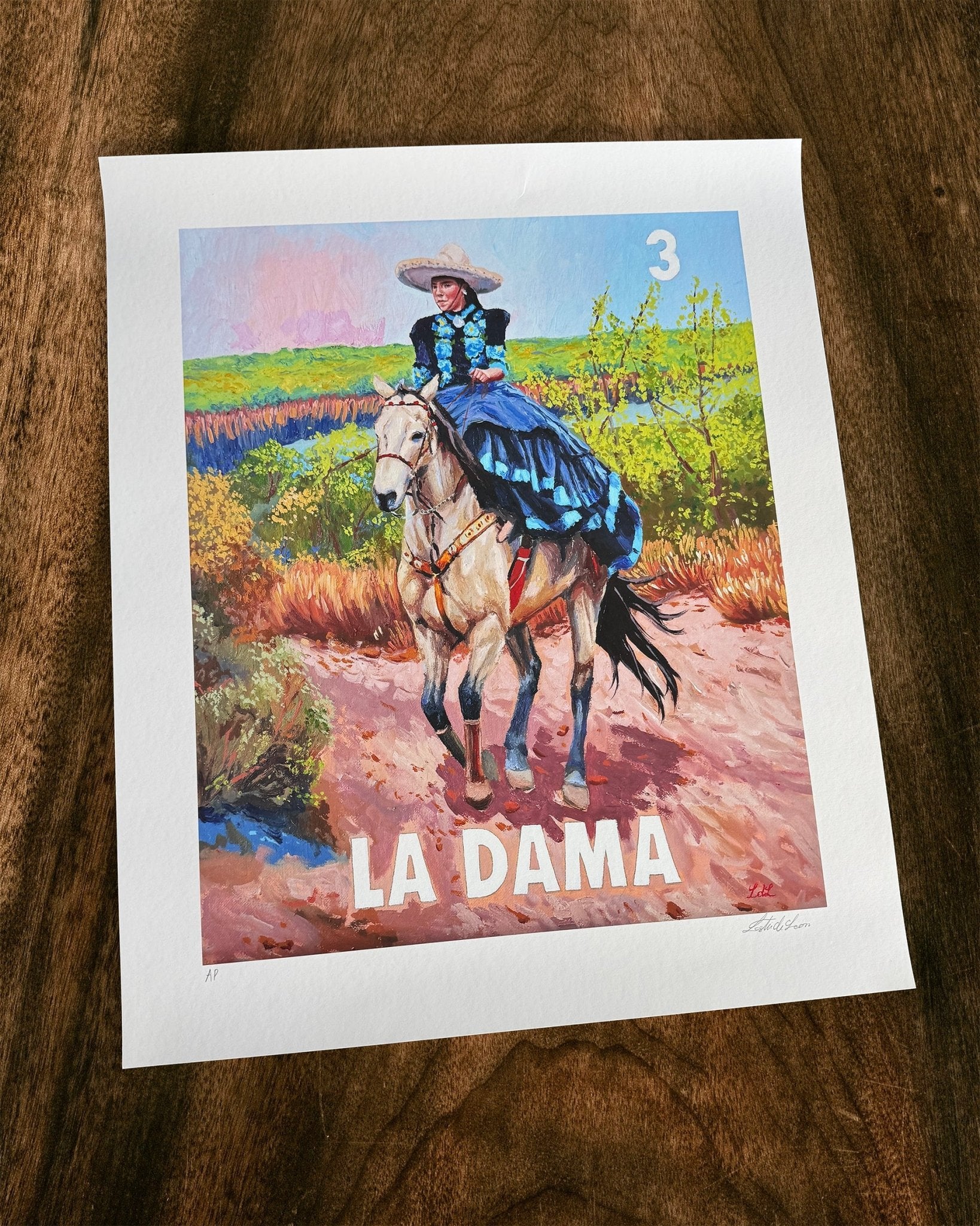 La Dama (3) Fine Art Print, a Print by Leslie De Leon, presented by Western Gallery