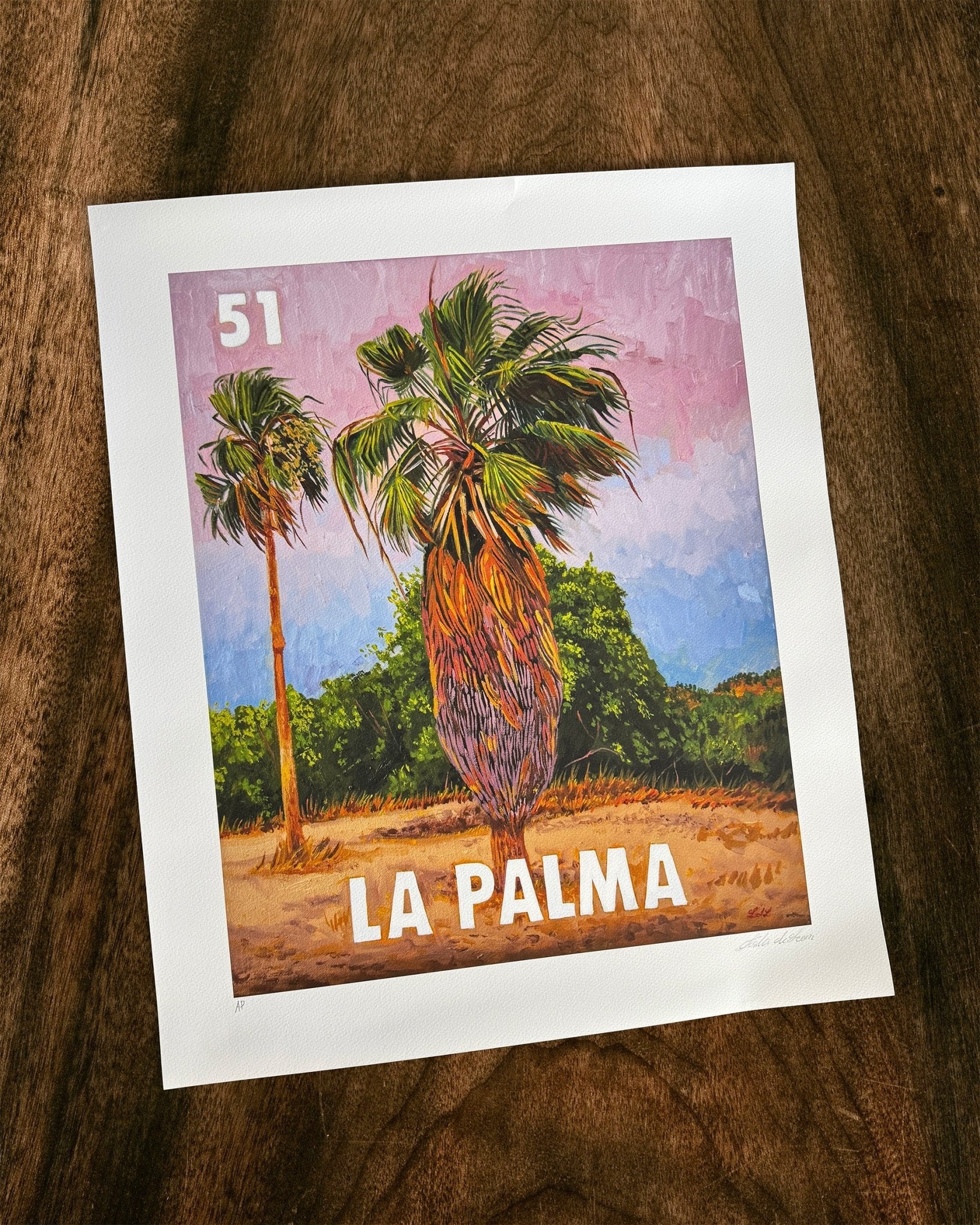 La Palma (51) Fine Art Print, a Print by Leslie De Leon, presented by Western Gallery
