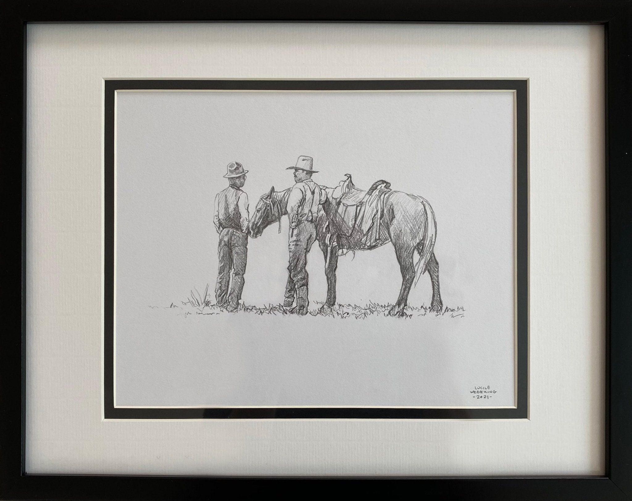 Yessir a Drawing by Lucile Wedeking, presented by Western Gallery