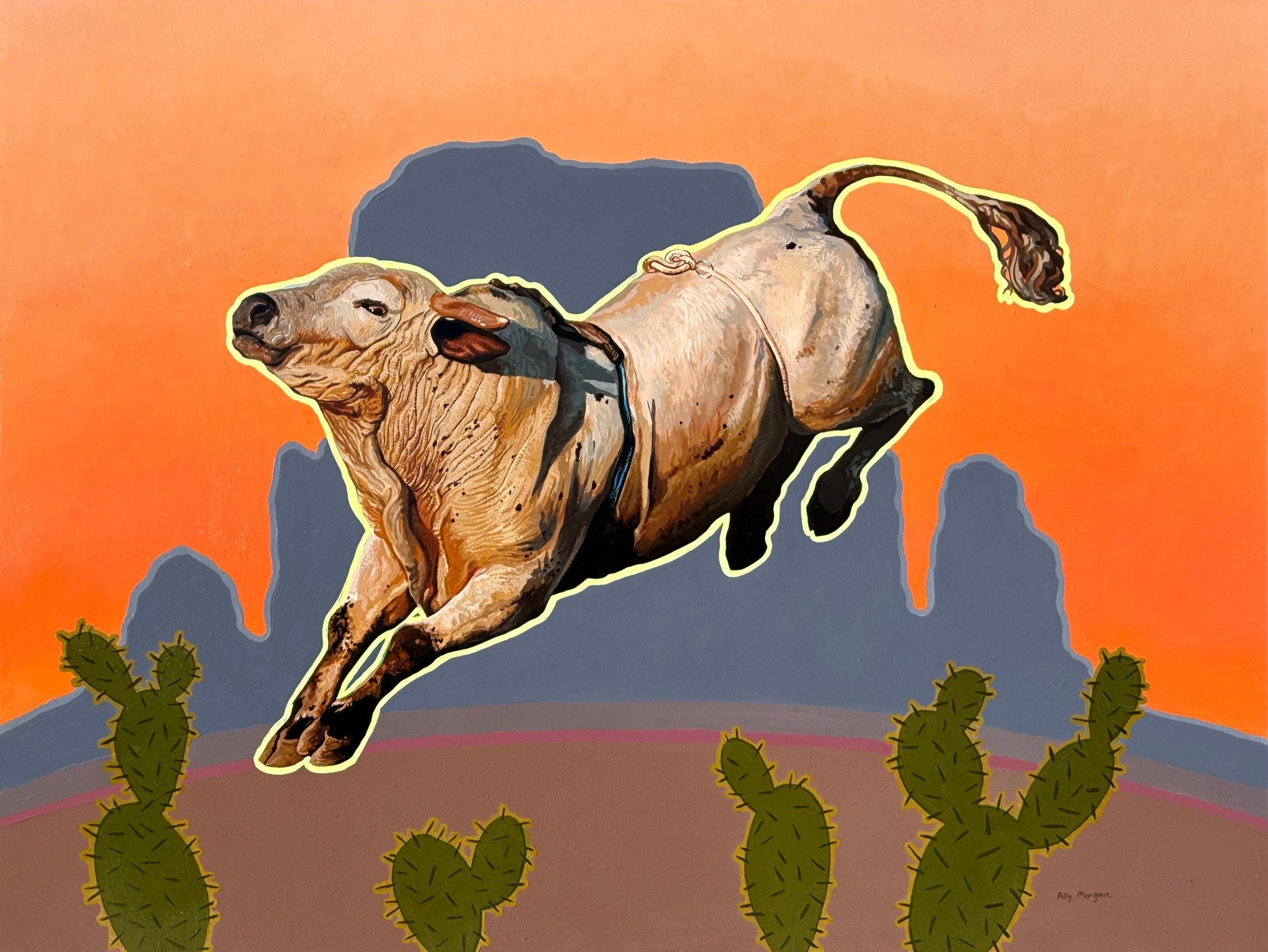Sunset Dance, a Painting by Ally Morgan, presented by Western Gallery