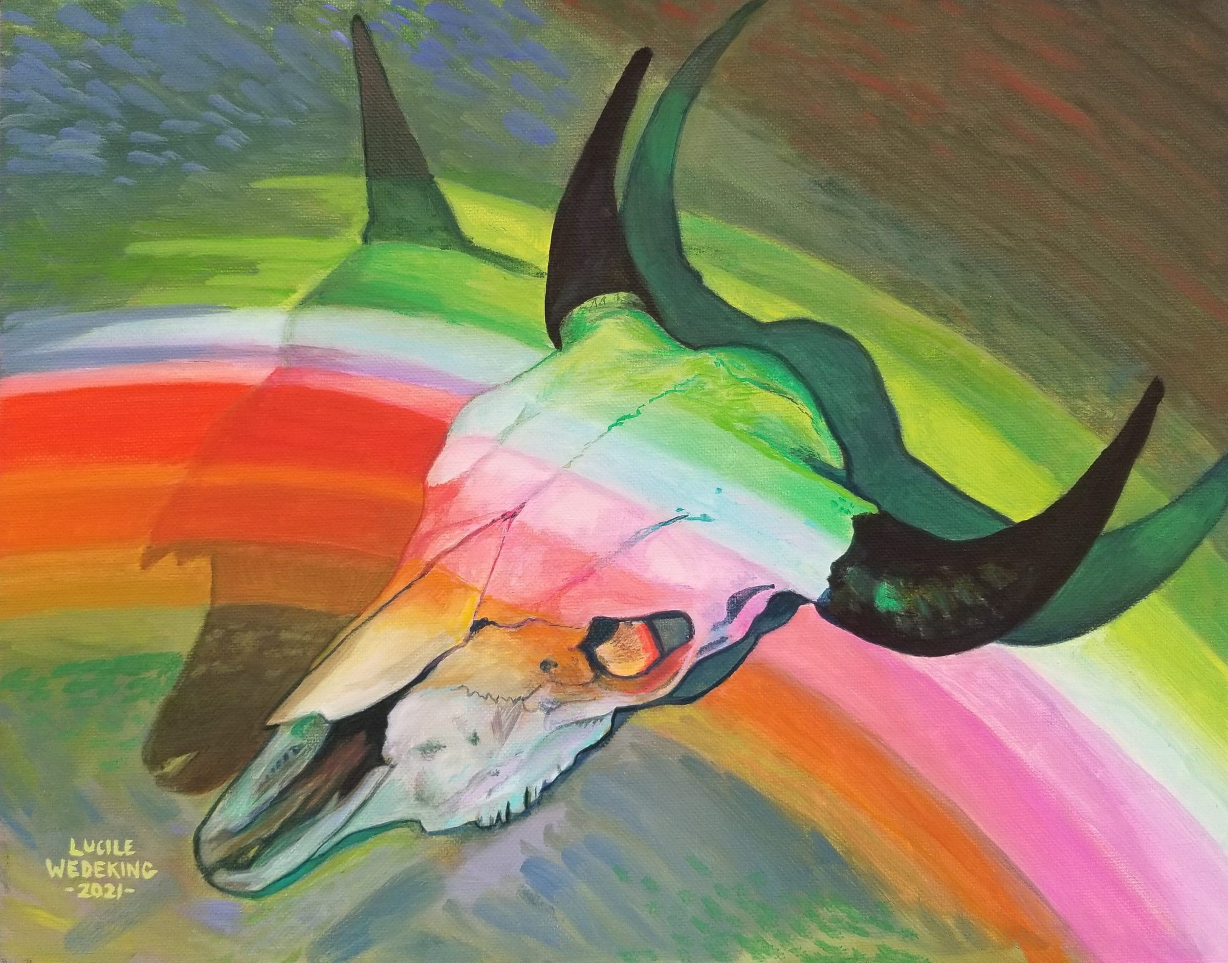 Green a Painting by Lucile Wedeking, presented by Western Gallery