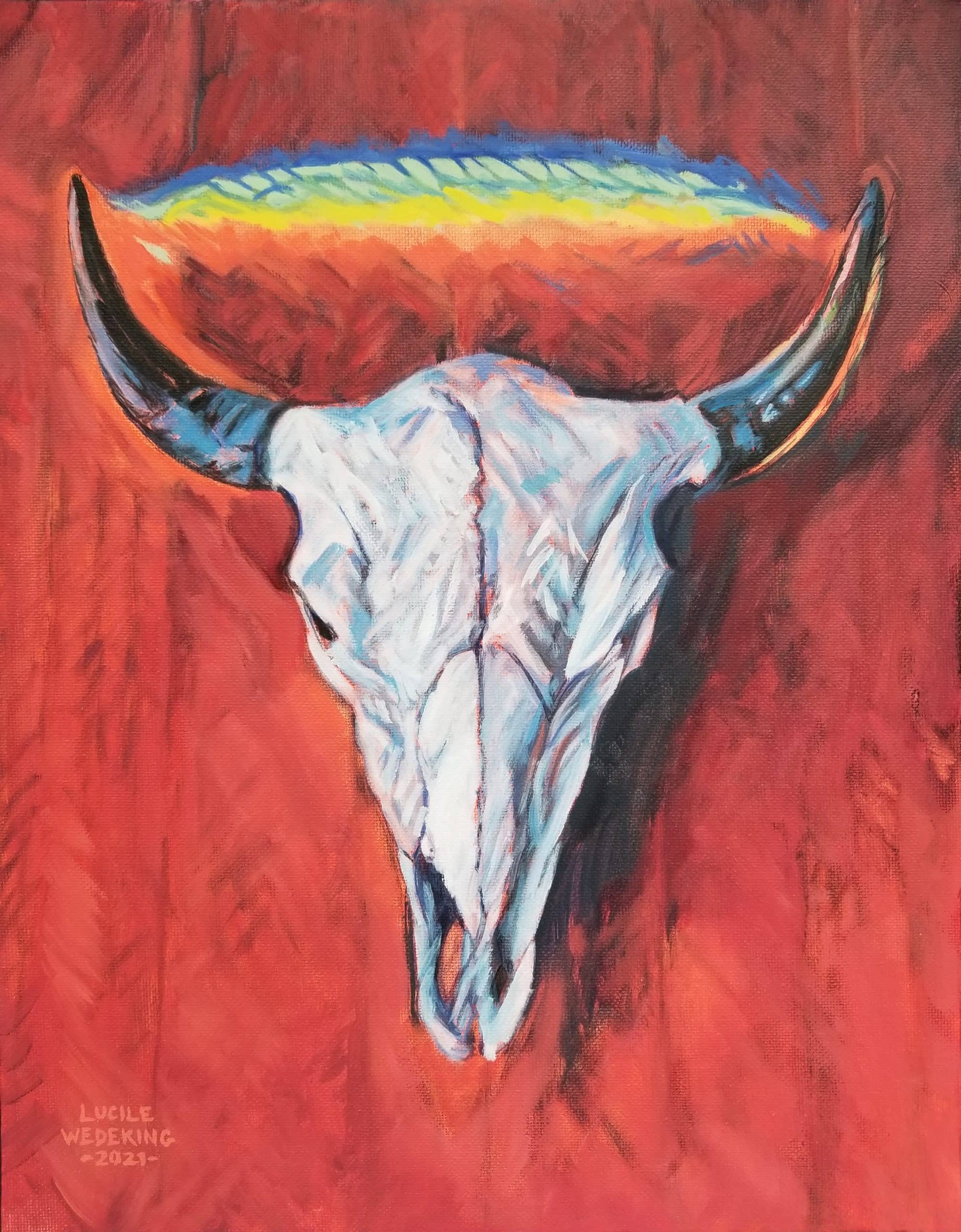 Red a Painting by Lucile Wedeking, presented by Western Gallery