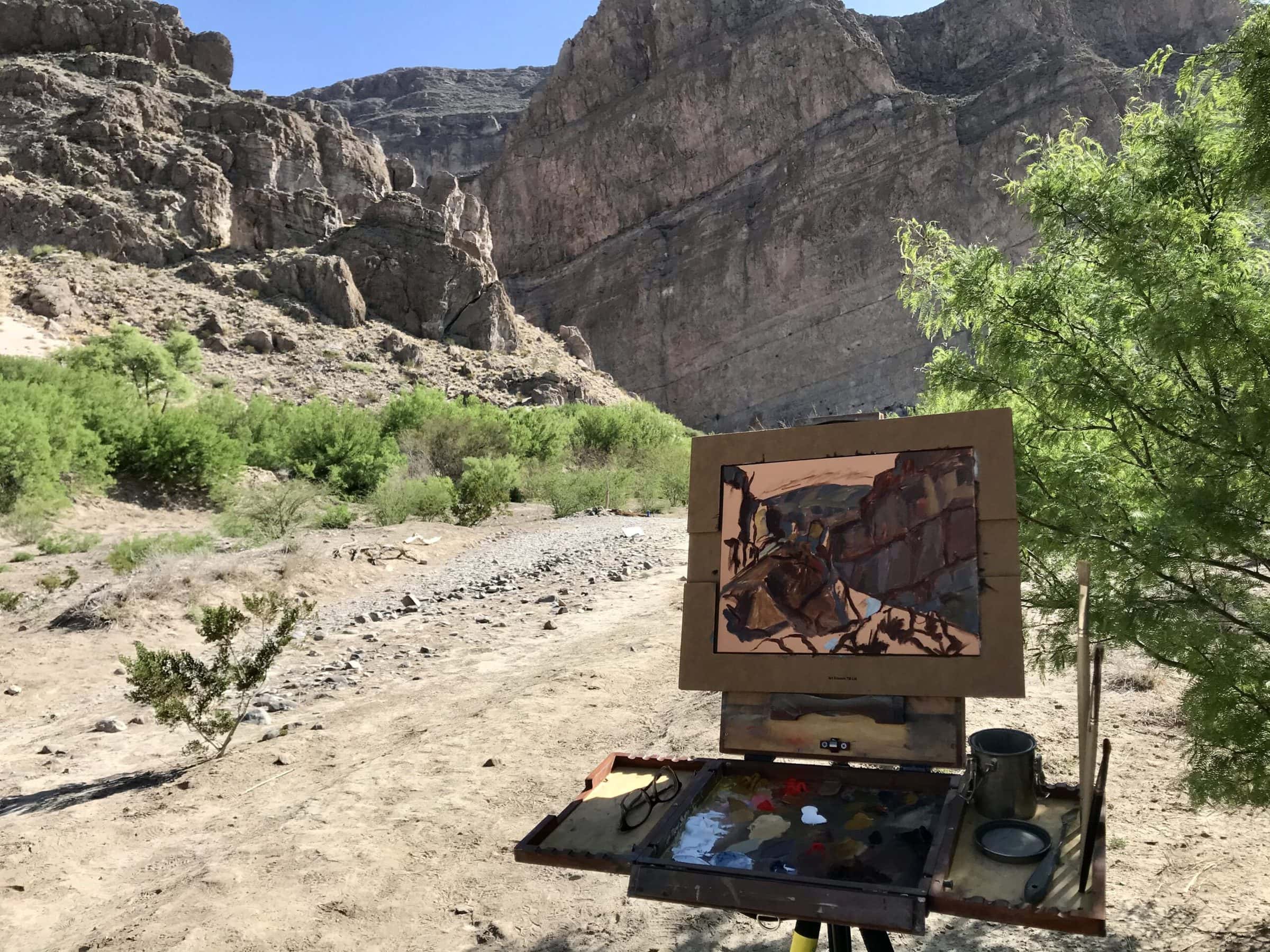 Boquillas Canyon a Painting by Alice Leese, presented by Western Gallery