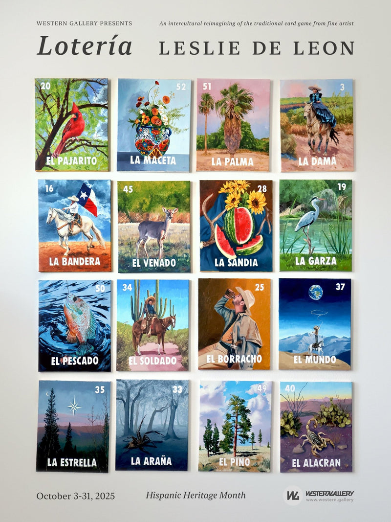 Lotería 2025 Comemmorative Poster, a Print by Leslie De Leon, presented by Western Gallery