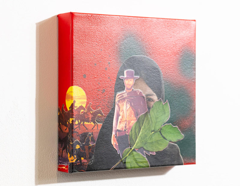 American Prayer a Collage by Vanessa Compton, presented by Western Gallery