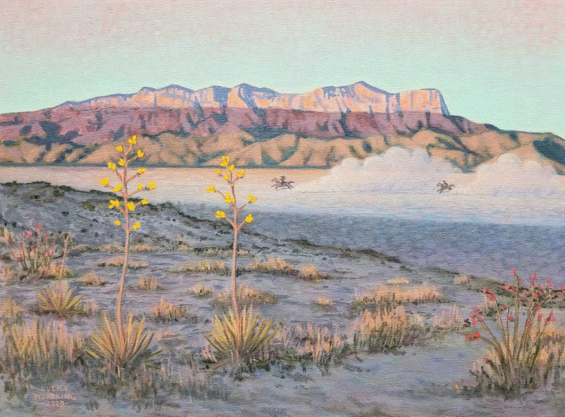 Yucca Gold a Painting by Lucile Wedeking, presented by Western Gallery