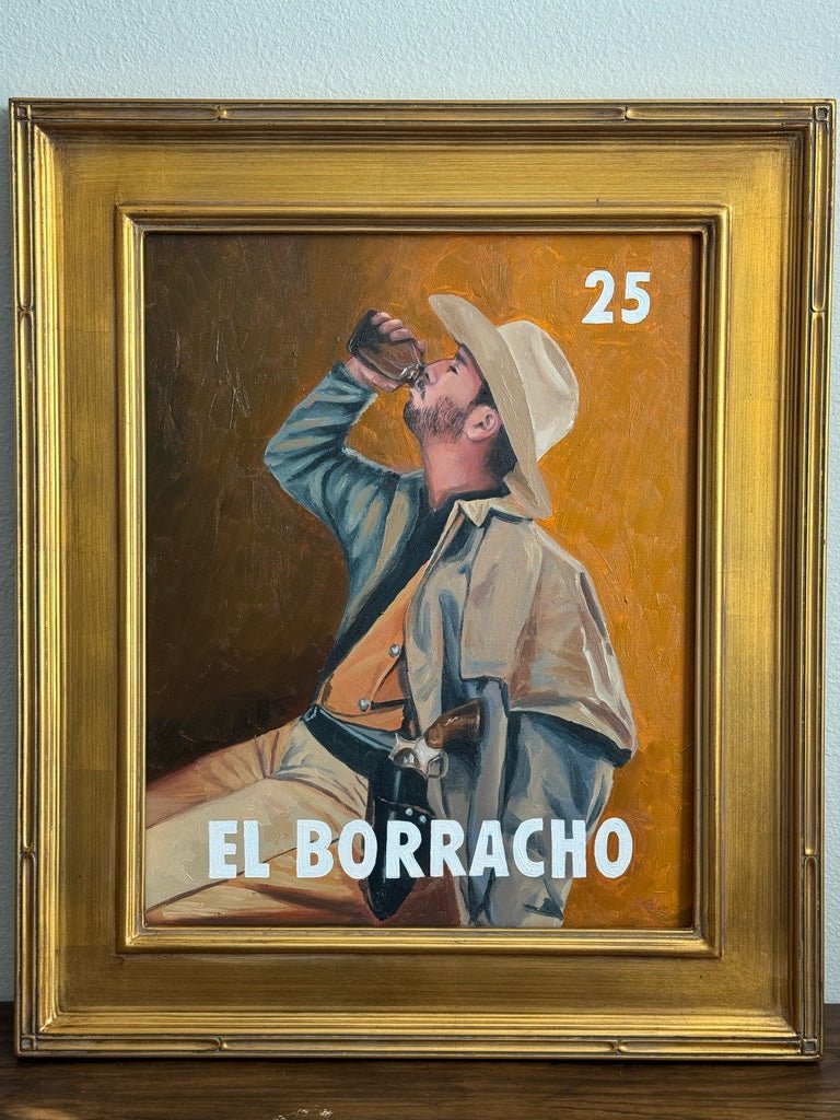 El Borracho (25), a Painting by Leslie De Leon, presented by Western Gallery