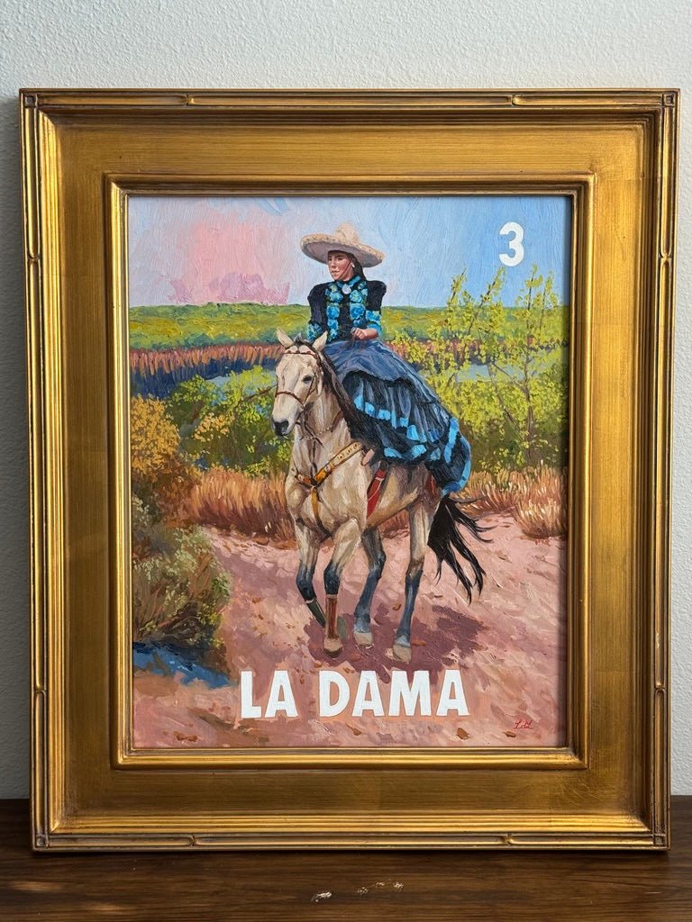 La Dama (3), a Painting by Leslie De Leon, presented by Western Gallery