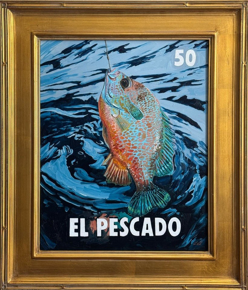 El Pescado (50), a Painting by Leslie De Leon, presented by Western Gallery