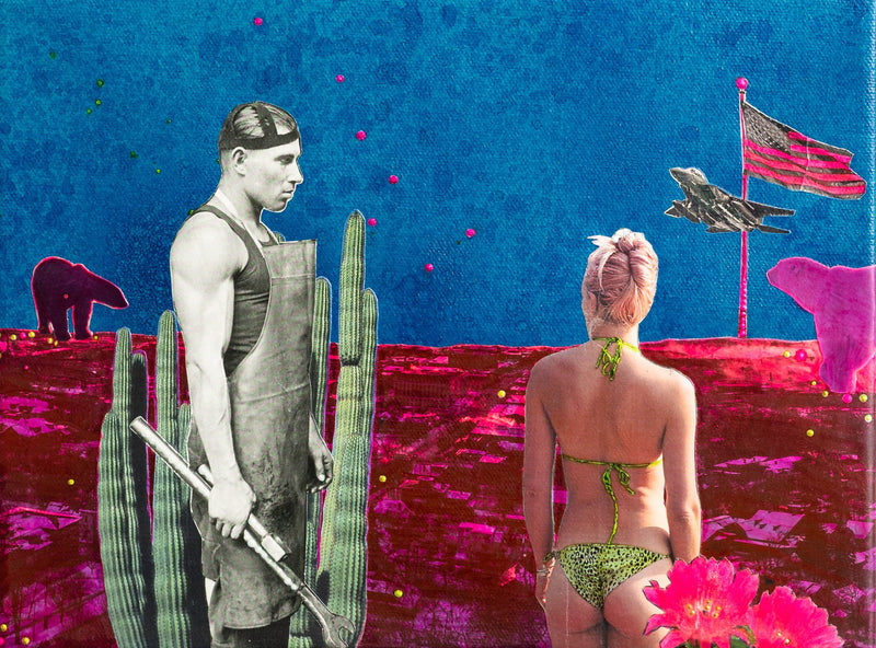 Cazadores a Collage by Vanessa Compton, presented by Western Gallery