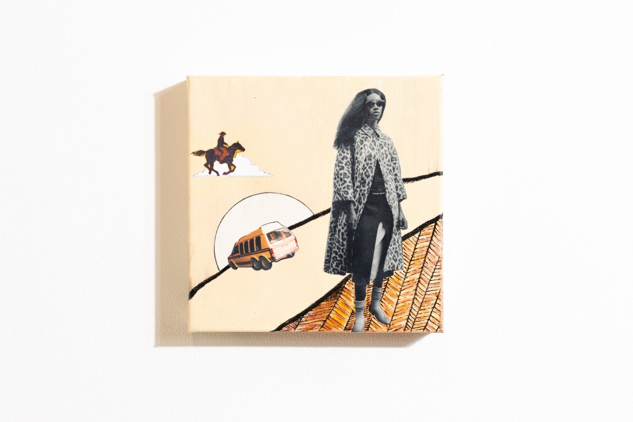 Lonely Avenue a Collage by Vanessa Compton, presented by Western Gallery