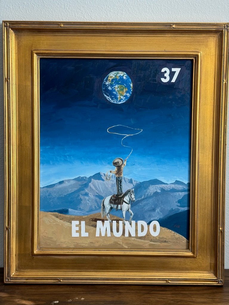 El Mundo (37), a Painting by Leslie De Leon, presented by Western Gallery
