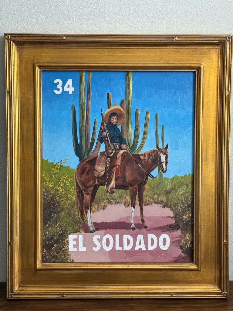 El Soldado (34), a Painting by Leslie De Leon, presented by Western Gallery
