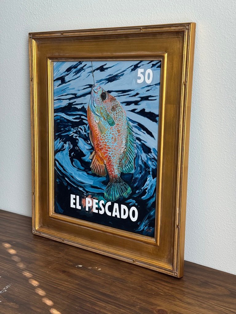 El Pescado (50), a Painting by Leslie De Leon, presented by Western Gallery