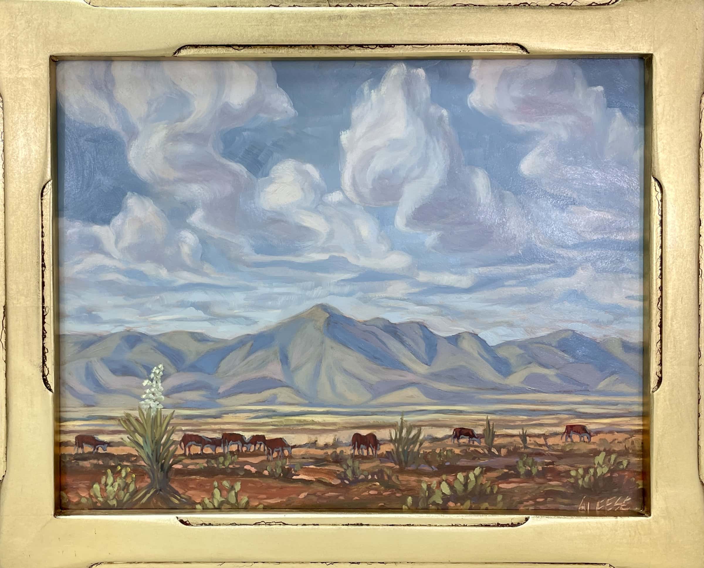 Glass Mountains, Alpine Texas a Painting by Alice Leese, presented by Western Gallery