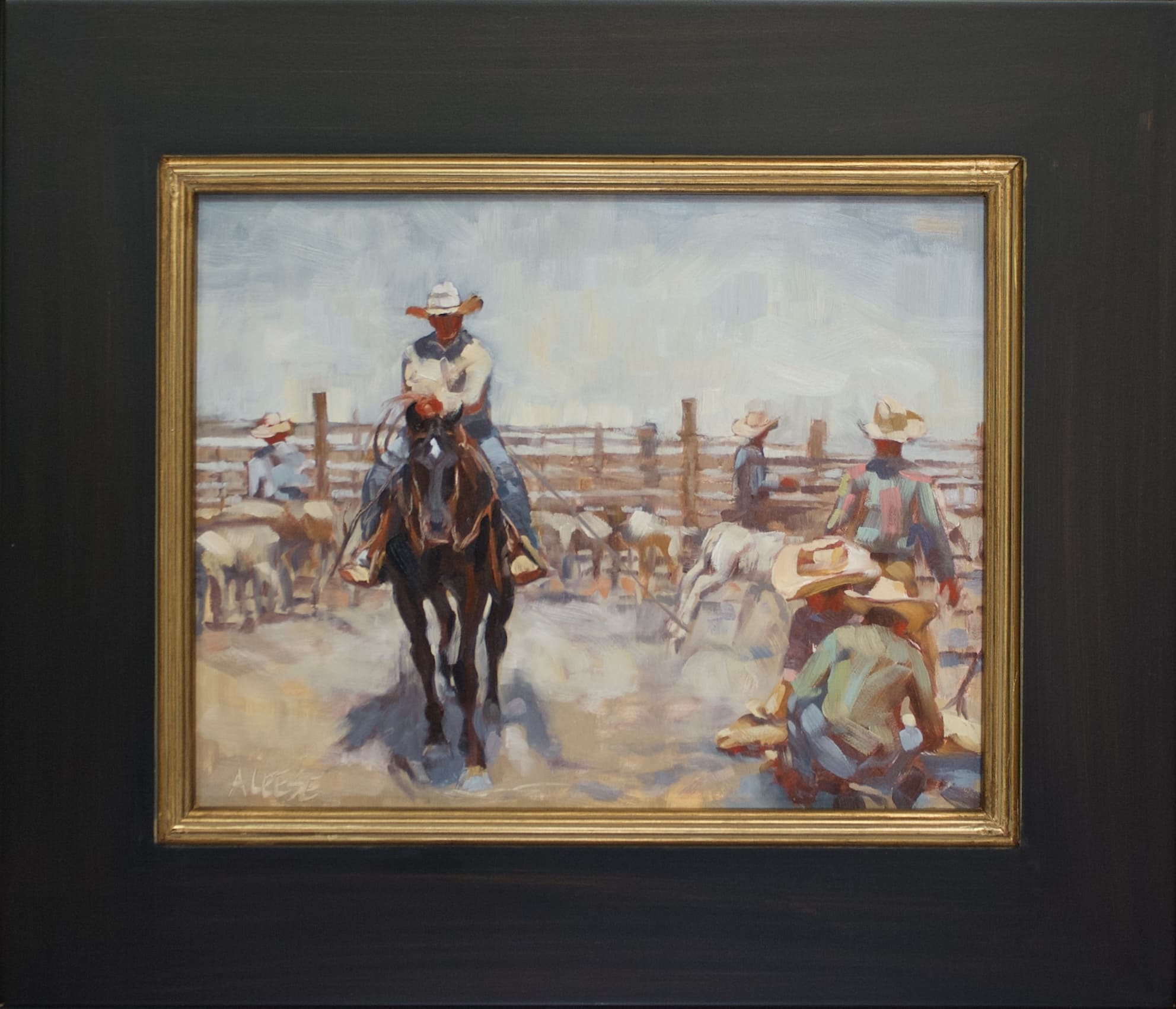 Coyanosa Texas a Painting by Alice Leese, presented by Western Gallery